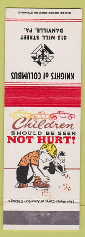 Matchbook Cover - Knights of Columbus Danville PA