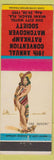 Matchbook Cover - RMS Convention Miami Beach FL 1959 pinup