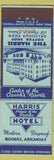 Matchbook Cover - Harris Hotel Rogers AR WEAR