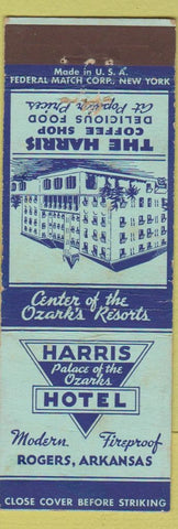 Matchbook Cover - Harris Hotel Rogers AR WEAR