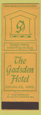 Matchbook Cover - Gadsden Hotel Douglas AZ