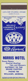 Matchbook Cover - Norris Motel Williams AZ