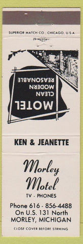 Matchbook Cover - Morley Motel MI