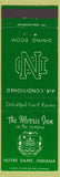 Matchbook Cover - Morris Inn Notre Dame IN South Bend