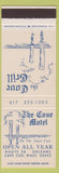 Matchbook Cover - Cove Motel Grill Orleans Cape Cod MA