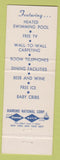 Matchbook Cover - Cove Motel Grill Orleans Cape Cod MA