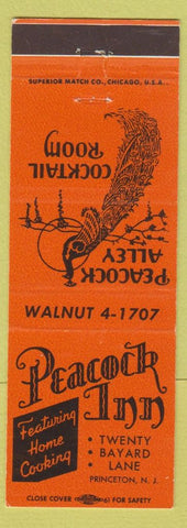 Matchbook Cover - Peacock Inn Princeton NJ