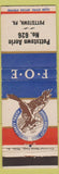 Matchbook Cover - Eagles Club Pottstown PA