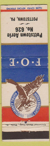 Matchbook Cover - Eagles Club Pottstown PA