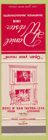 Matchbook Cover - Daniel Webster Inn Sandwich MA