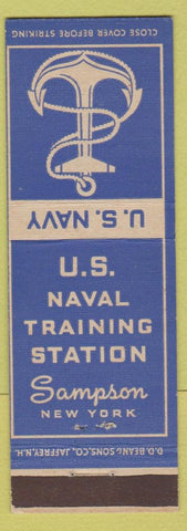 Matchbook Cover - US Navy Training Station Sampson NY