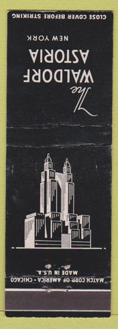 Matchbook Cover - Waldorf Astoria Hotel New York City