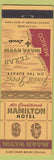 Matchbook Cover - Hamilton Hotel Maya Room  Lardeo TX
