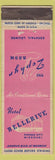 Matchbook Cover - Hotel Bellerive Kansas City MO WEAR