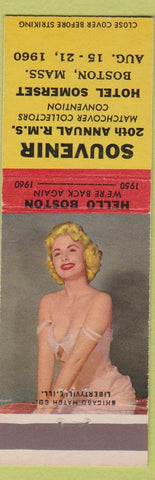 Matchbook Cover - RMS Convention 1960 Boston MA Hotel Somerset pinup