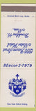 Matchbook Cover - 1200 Beacon Street Motor Hotel Brookline MA