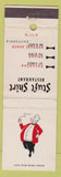 Matchbook Cover - Stuft Shirt Restaurant Pasadena Upland Newport Beach CA