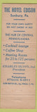 Matchbook Cover - Hotel Edison Sunbury PA