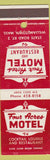 Matchbook Cover - Four Acres Motel Restaurant Williamstown MA