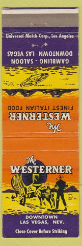 Matchbook Cover - Westerner Casino Las Vegas NV