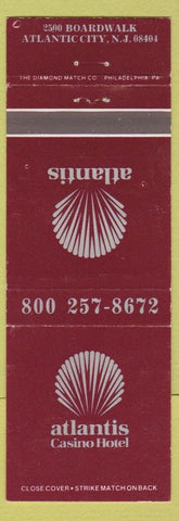 Matchbook Cover - Atlantis Casino Hotel Atlantic City NJ