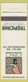 Matchbook Cover - Tropicana Casino Atlantic City NJ