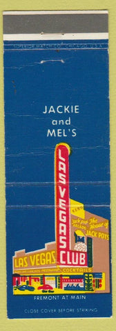 Matchbook Cover - Las Vegas Club Casino Las Vegas NV