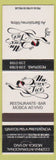 Matchbook Cover - Un Deux Trois Restaurant Brazil? Girlie