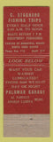 Matchbook Cover - Hotel Palomar Santa Cruz CA