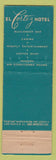 Matchbook Cover - El Cortez Hotel Casino Las Vegas NV feature