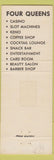 Matchbook Cover - Four Queens Casino Las Vegas NV