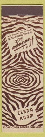 Matchbook Cover - Huntington Hotel San Francisco CA
