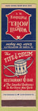 Matchbook Cover - Witherill Hotel Plattsburg NY drum