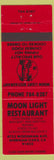 Matchbook Cover - Moon Light Restaurant Chinese Sherman Oaks CA