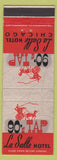Matchbook Cover - LaSalle Hotel Chicago IL 90's tap