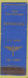 Matchbook Cover - US Army Air Corps Post Exchange Westover Field MA WEAR