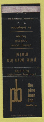 Matchbook Cover - Pine Barn Inn Danville PA WEAR