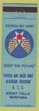 Matchbook Cover - Army Air Forces Great Falls MT