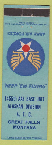 Matchbook Cover - Army Air Forces Great Falls MT