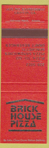 Matchbook Cover - Brick House Pizza Griffin GA