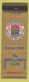 Matchbook Cover - Army and Navy Club Washington DC