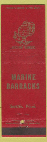 Matchbook Cover - Marine Barracks Seattle WA