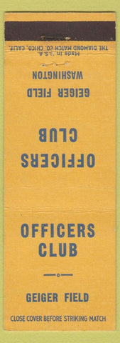 Matchbook Cover - Officers Club Geiger Field WA