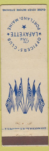 Matchbook Cover - Officers' Club Lafayette Portland ME