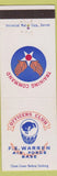 Matchbook Cover - Warren Air Force Base Officers Club