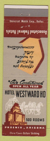 Matchbook Cover - Hotel Westward Ho Phoenix AZ