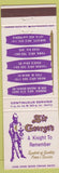 Matchbook Cover - Sir George's Restaurants Tucson Phoenix AZ