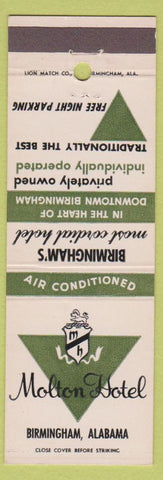 Matchbook Cover - Molton Hotel Birmingham AL