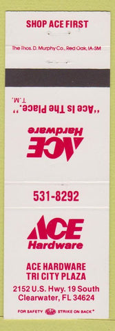 Matchbook Cover - Ace Hardware Store Clearwater FL