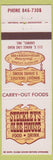 Matchbook Cover - Steckley's Olde House Restaurnat Carmel IN